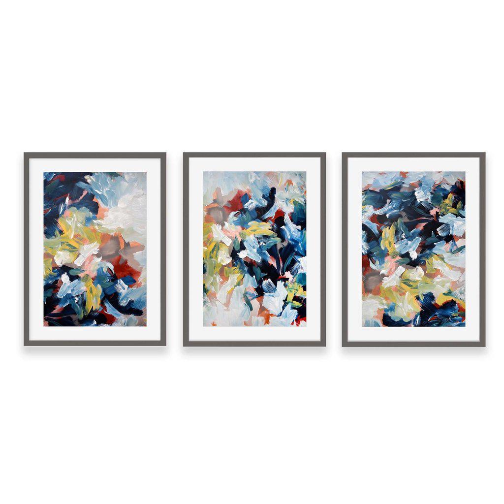 A Cluster Of Colours - Print Set Of 3