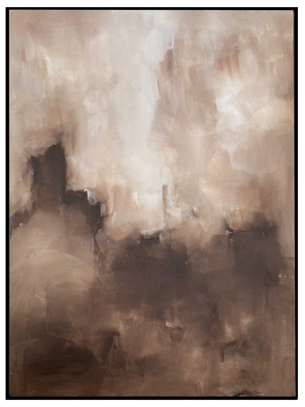 A Conversation At Dawn - Original Painting Painting - Abstract House