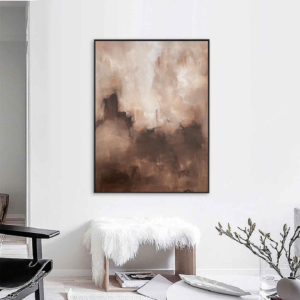 A Conversation At Dawn - Original Painting Painting - Abstract House