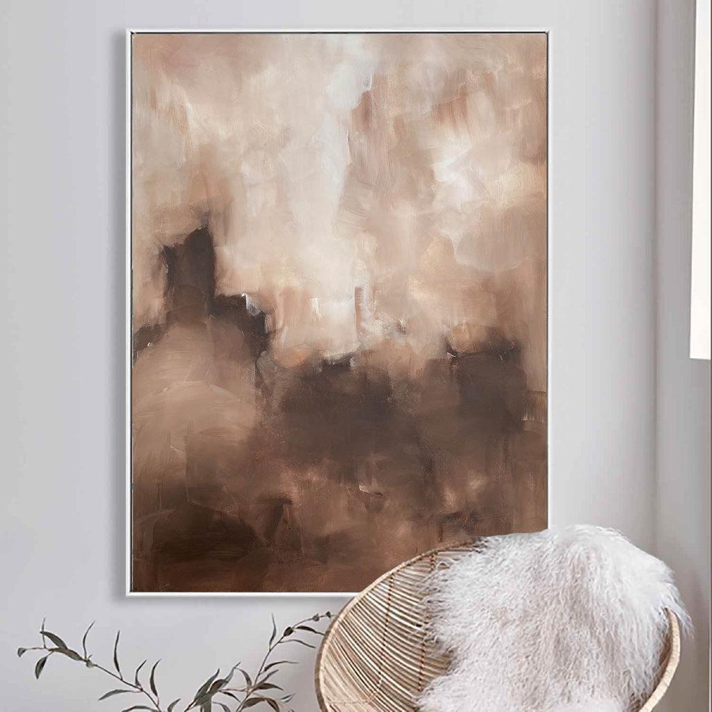 A Conversation At Dawn - Original Painting Painting - Abstract House