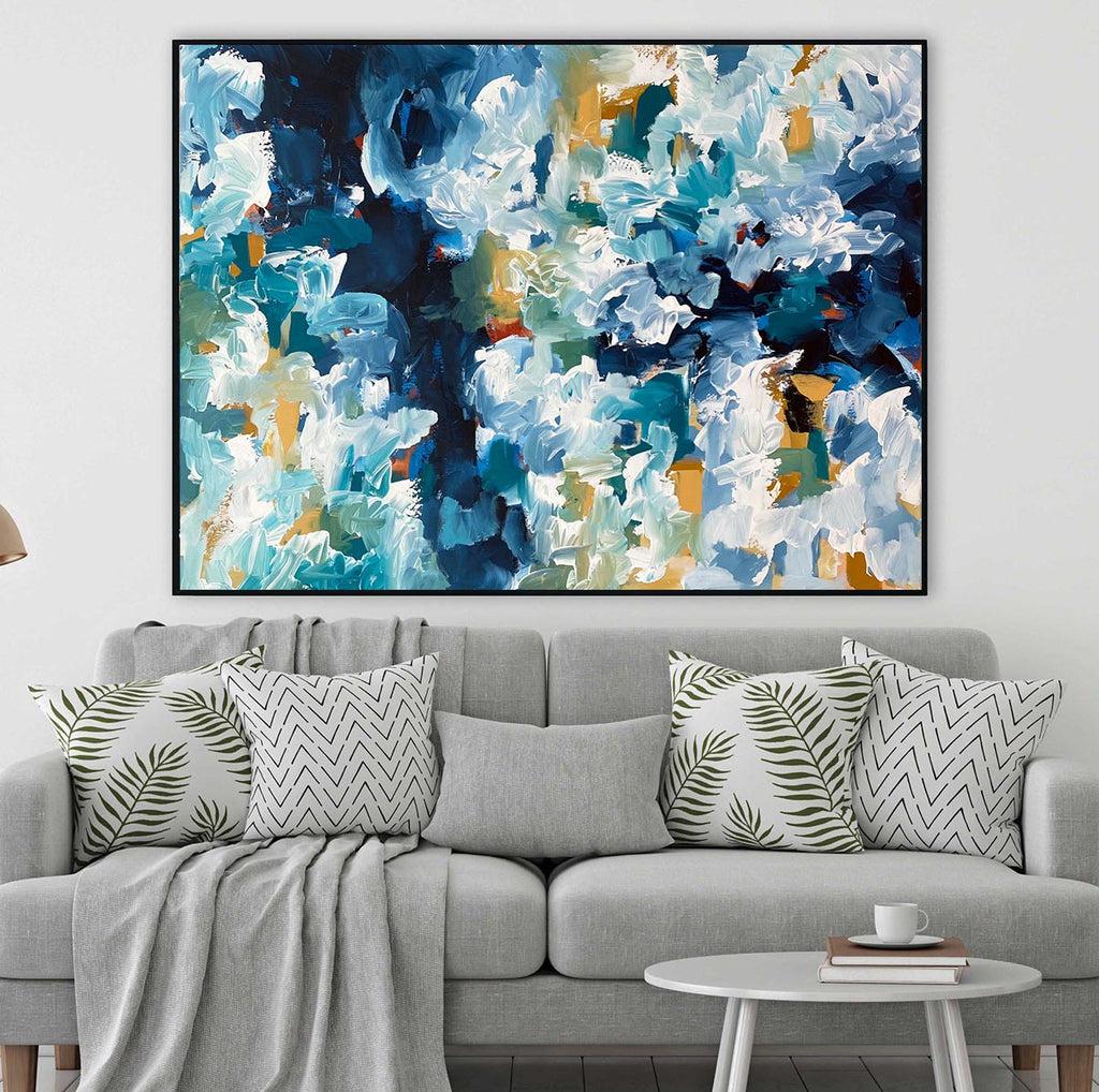 A New Beginning V - Original Painting Painting - Abstract House