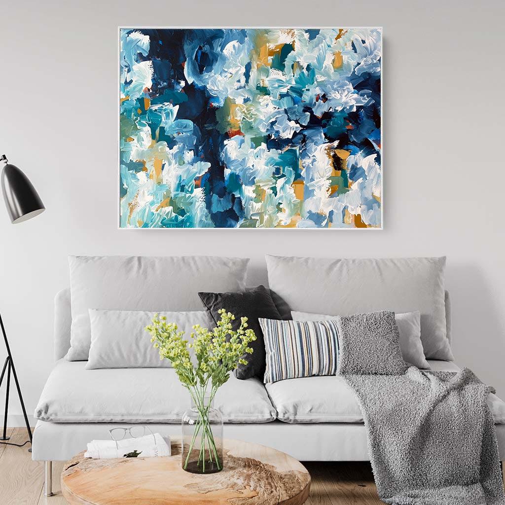 A New Beginning V - Original Painting Painting - Abstract House