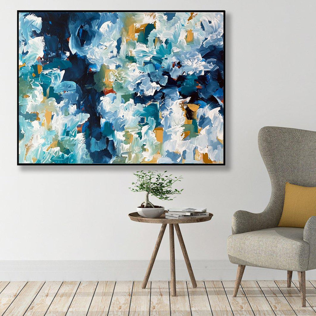 A New Beginning V - Original Painting Painting - Abstract House