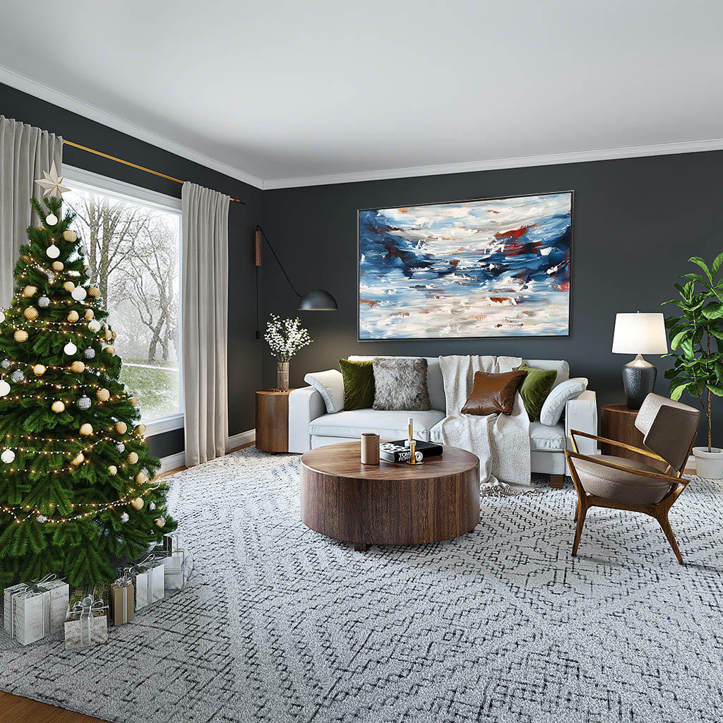 A Trip Not Far Away - 150x100 cm - Original Painting Painting - Abstract House