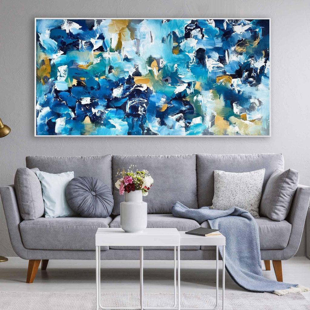 A Walk By The River Original Painting Painting - Abstract House