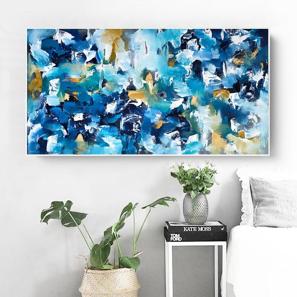 A Walk By The River Original Painting Painting - Abstract House