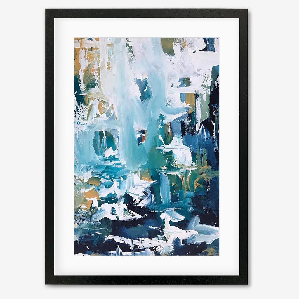 Abstract 102 Art Print-Black Frame-Abstract House