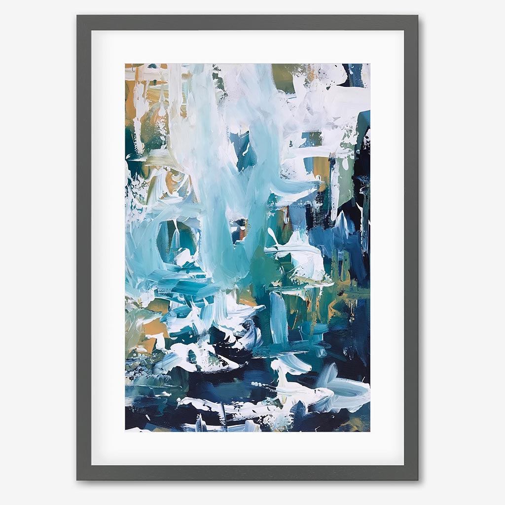 Abstract 102 Art Print-Grey Frame-Abstract House