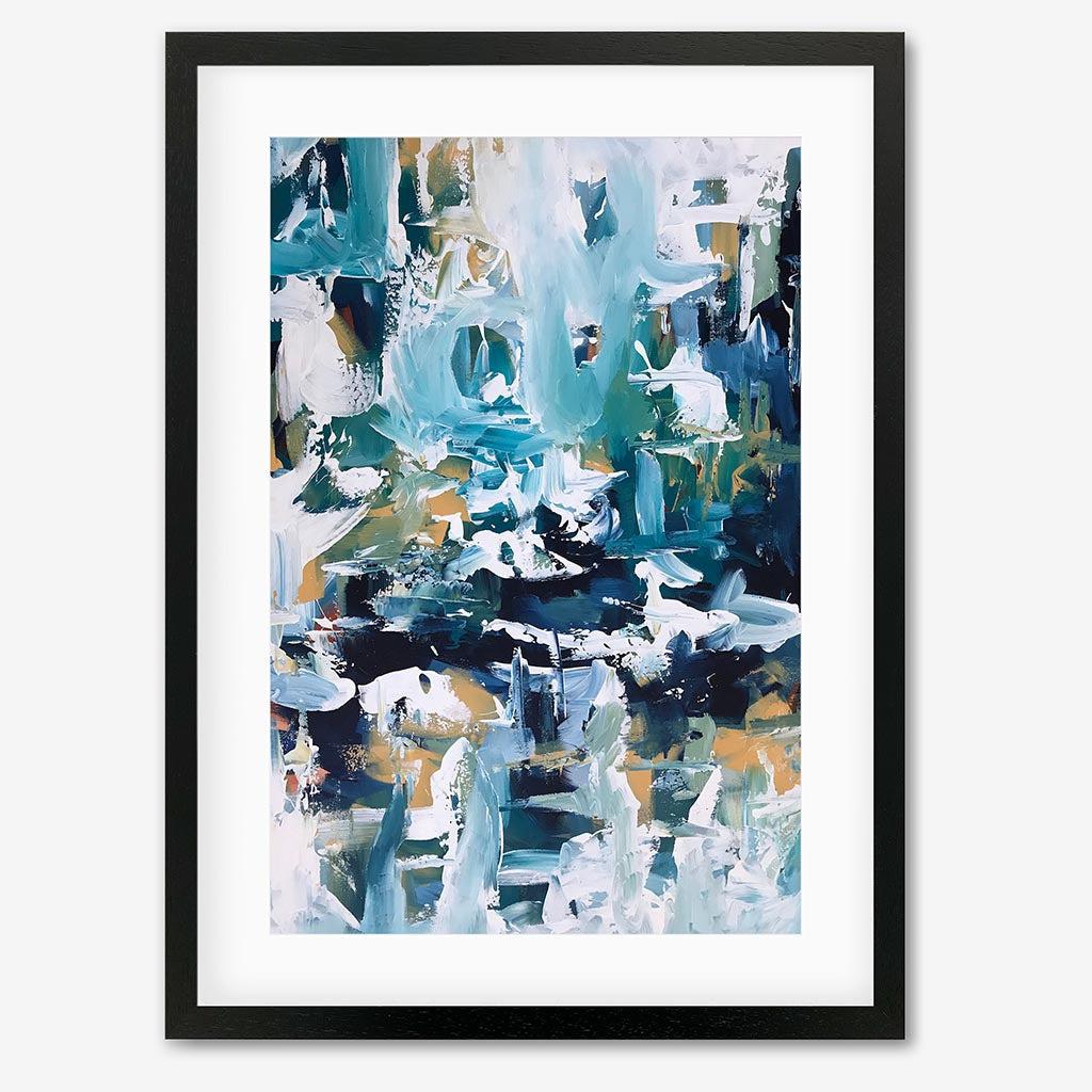 Abstract 104 Art Print-Black Frame-Abstract House