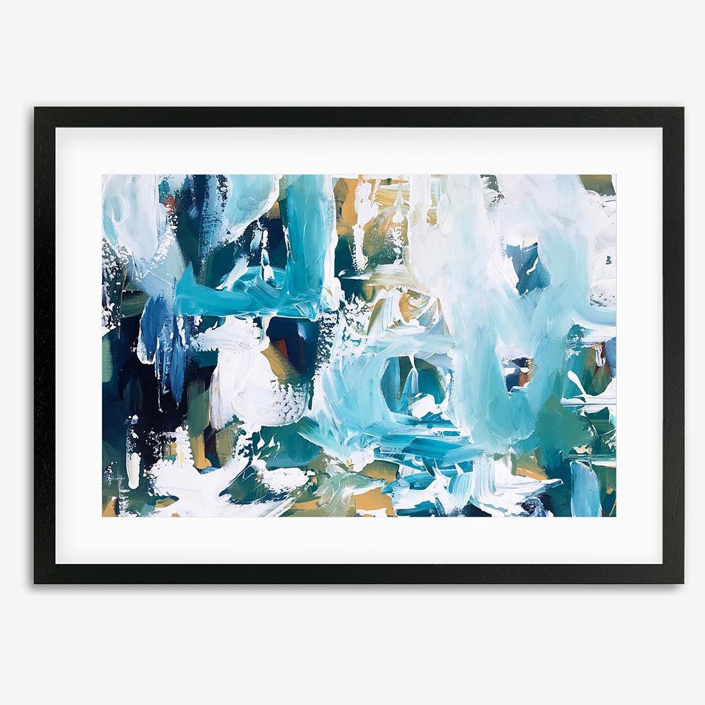Abstract 105 Art Print-Black Frame-Abstract House