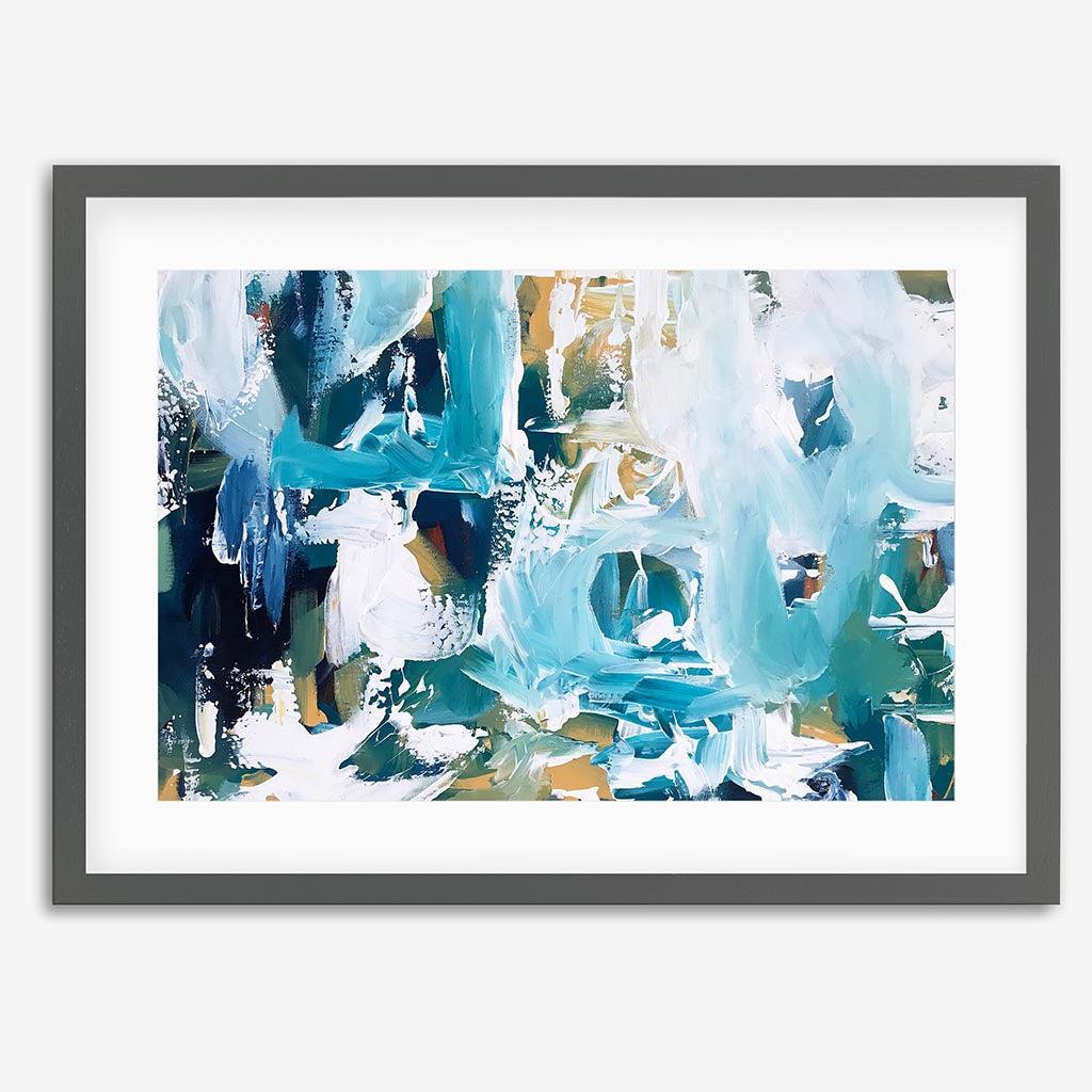 Abstract 105 Art Print-Grey Frame-Abstract House
