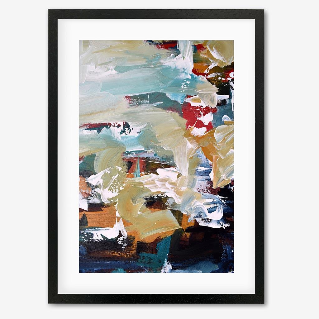 Abstract 107 Art Print-Black Frame-Abstract House