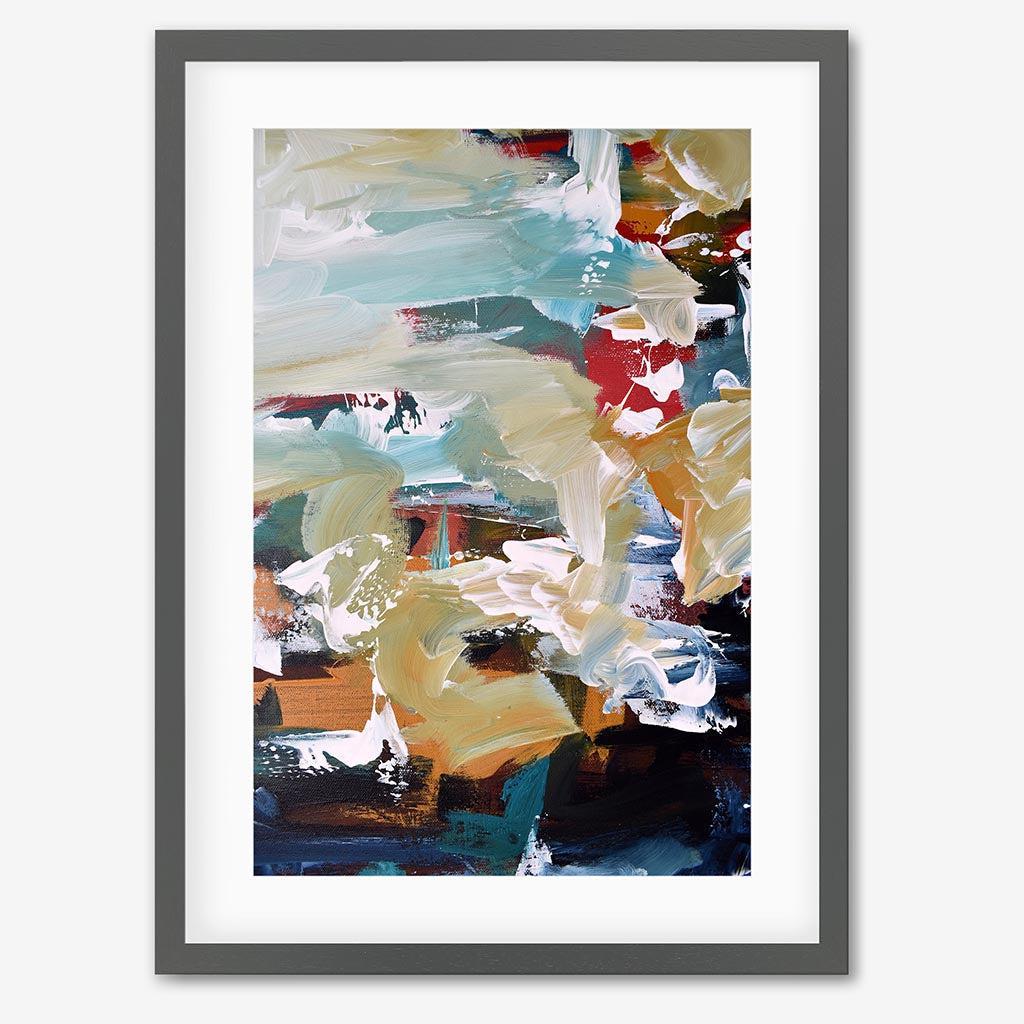 Abstract 107 Art Print-Grey Frame-Abstract House