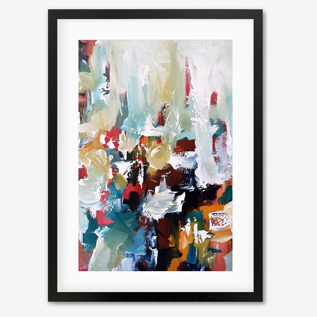 Abstract 108 Art Print-Black Frame-Abstract House