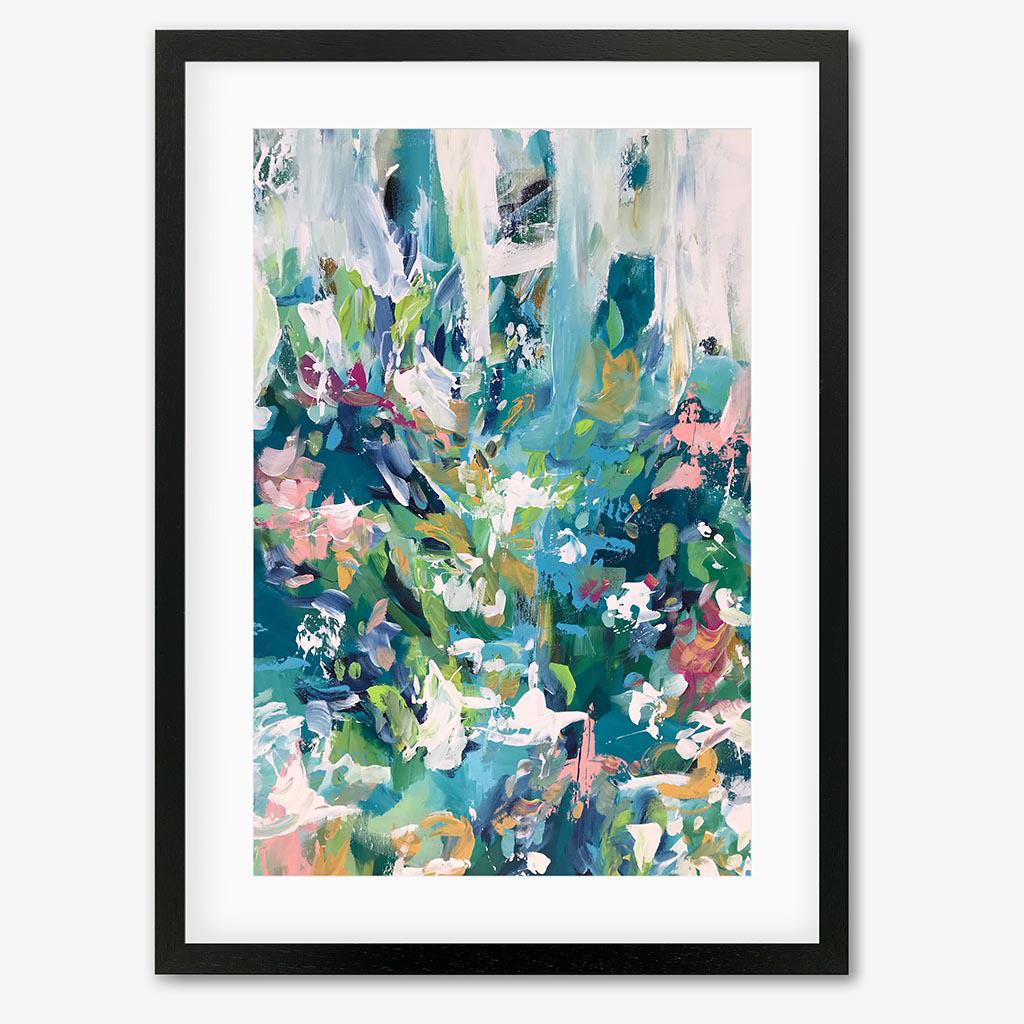 Abstract 110 Art Print-Black Frame-Abstract House