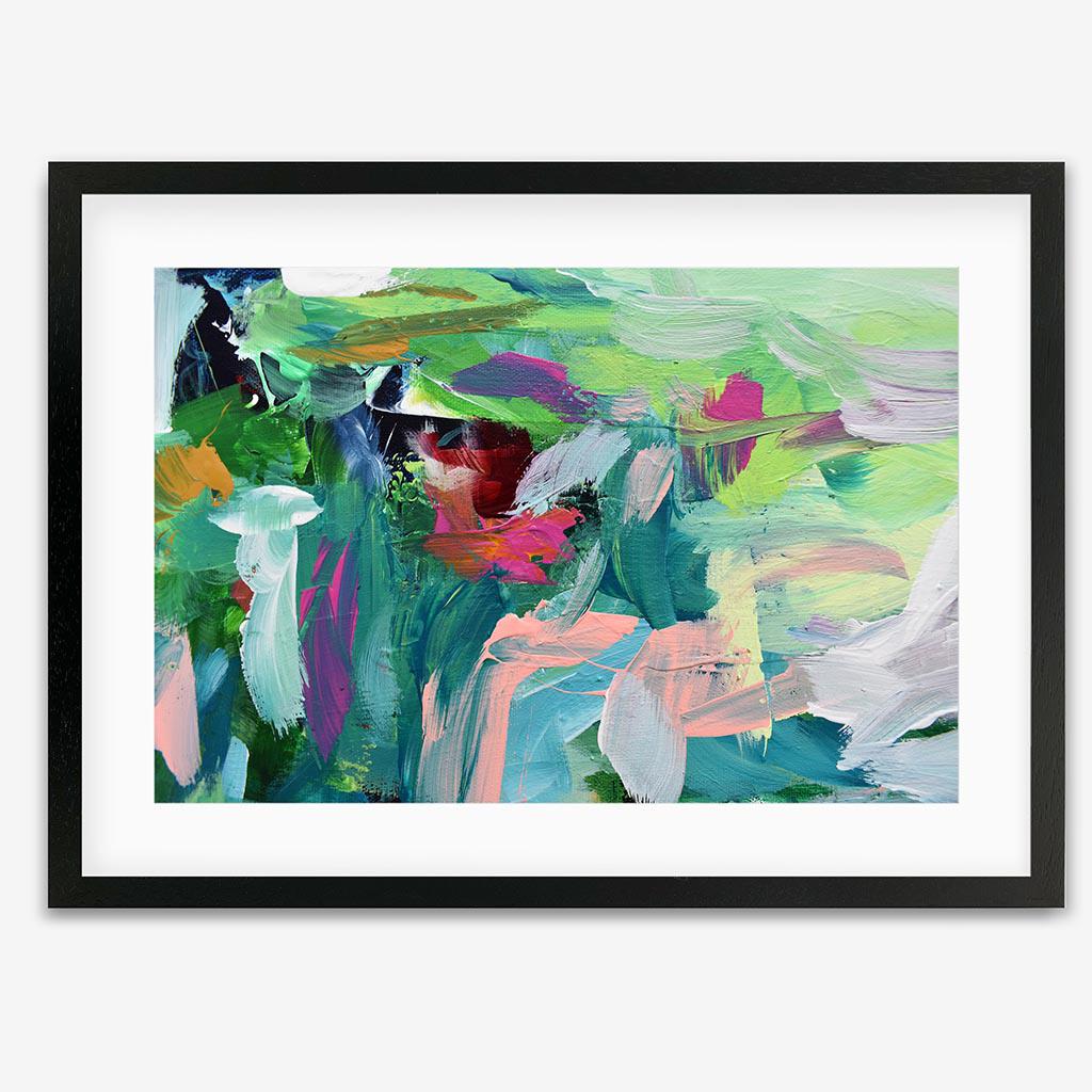 Abstract 143 Art Print-Black Frame-Abstract House