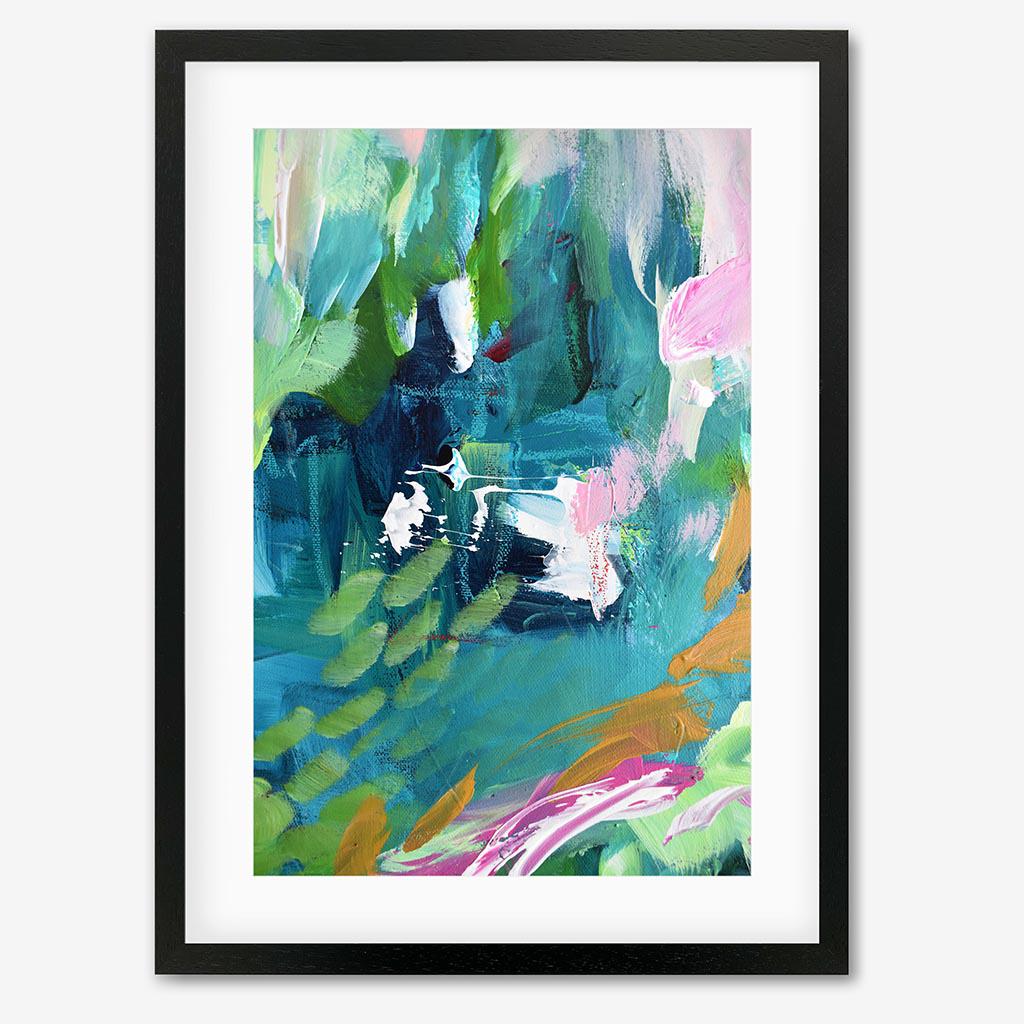 Abstract 144 Art Print-Black Frame-Abstract House