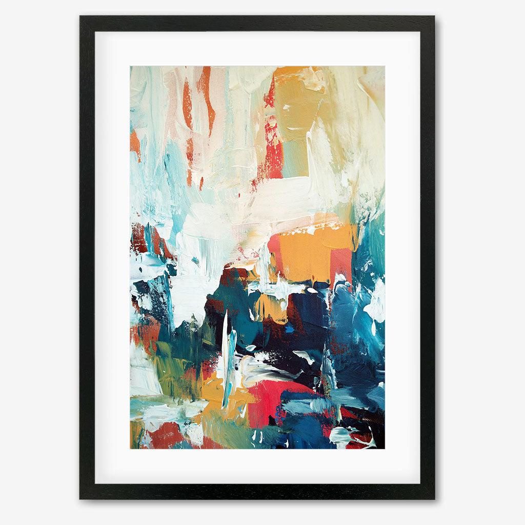 Abstract 30 Art Print-Black Frame-Abstract House