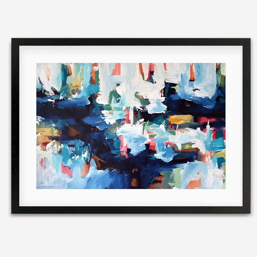 Abstract 345 Art Print Black Frame Wall Art Print - Abstract House