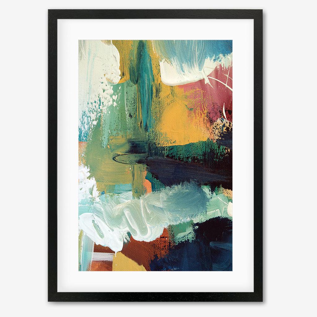 Abstract 37 Art Print-Black Frame-Abstract House