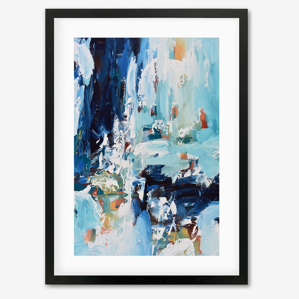 Abstract 385 Art Print Black Frame Wall Art Print - Abstract House