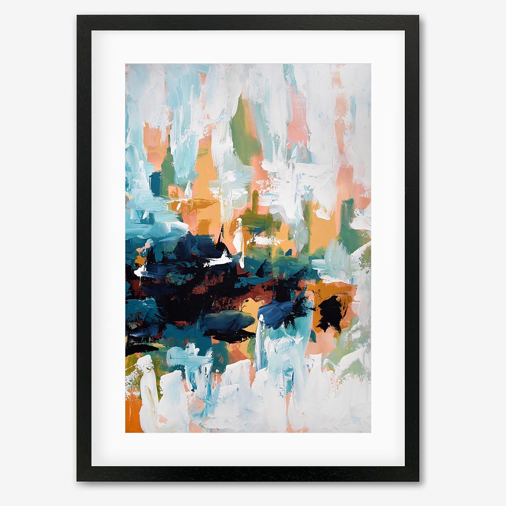 Abstract 422 Art Print Black Frame Wall Art Print - Abstract House