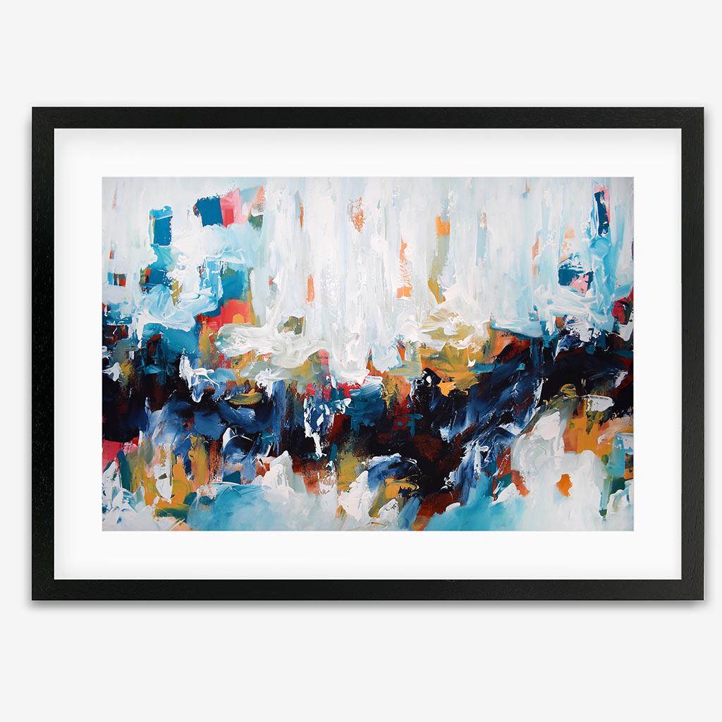 Abstract 423 Framed Art Black Frame Wall Art Print - Abstract House