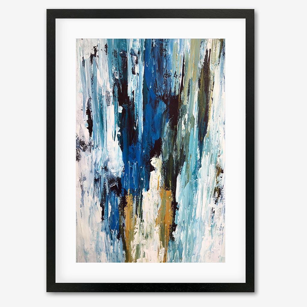 Abstract 49 Art Print-Black Frame-Abstract House
