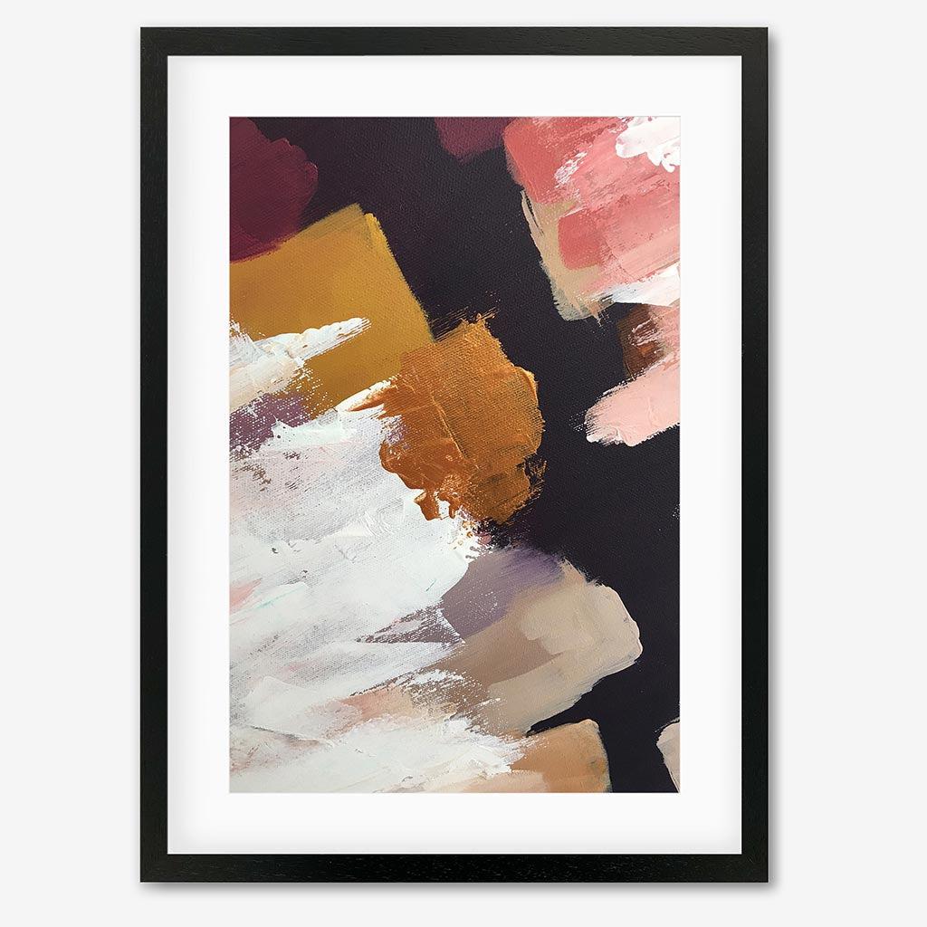 Abstract 50 Art Print-Black Frame-Abstract House