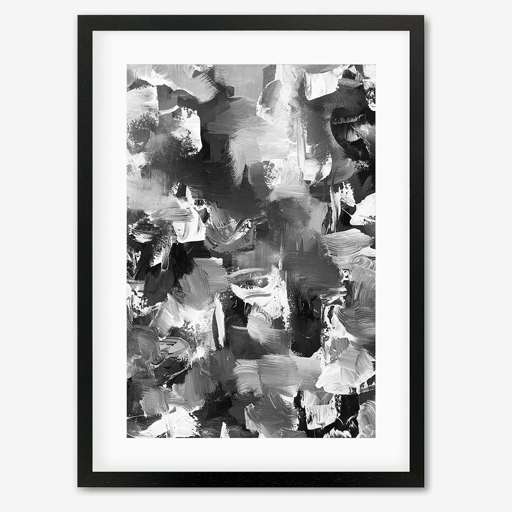 Abstract 501 Art Print Black Frame Wall Art Print - Abstract House
