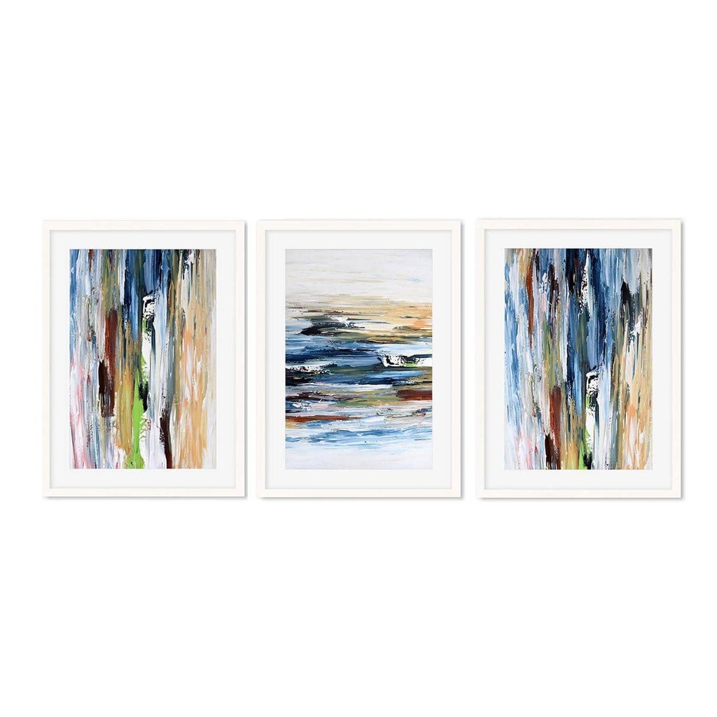 Abstract Coastal Views - Print Set Of 3
