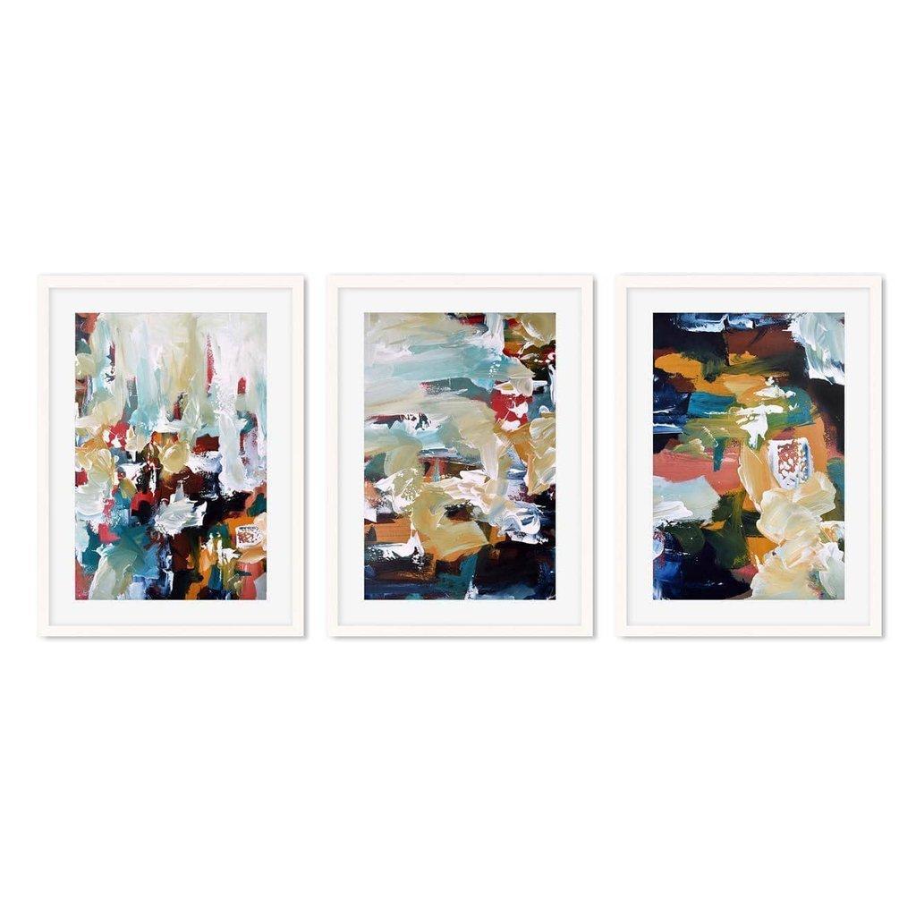 Abstract Coral - Print Set Of 3