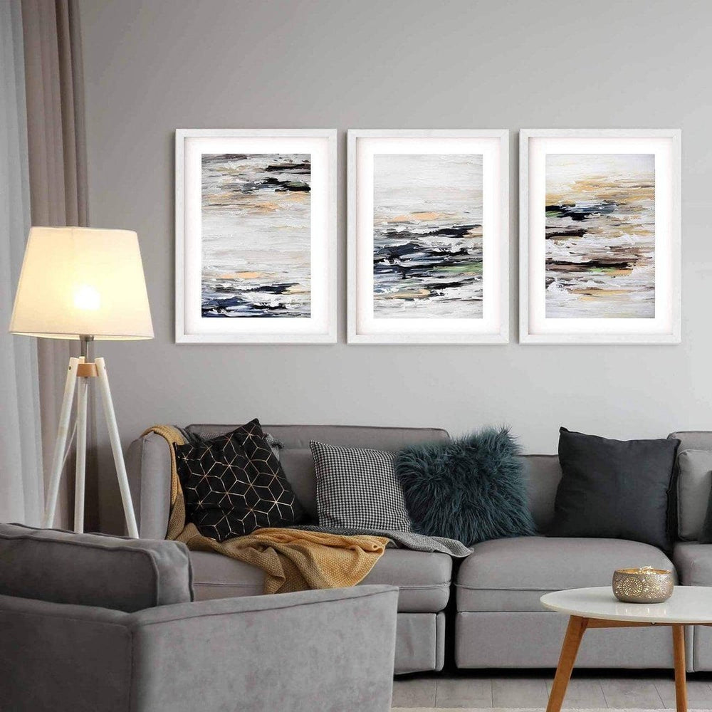 Abstract Dawn - Print Set Of 3 | Framed Set Of 3 Prints