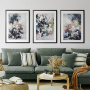 Abstract Dunes - Print Set Of 3 Black Frame Wall Art Print Set Of 3 - Abstract House