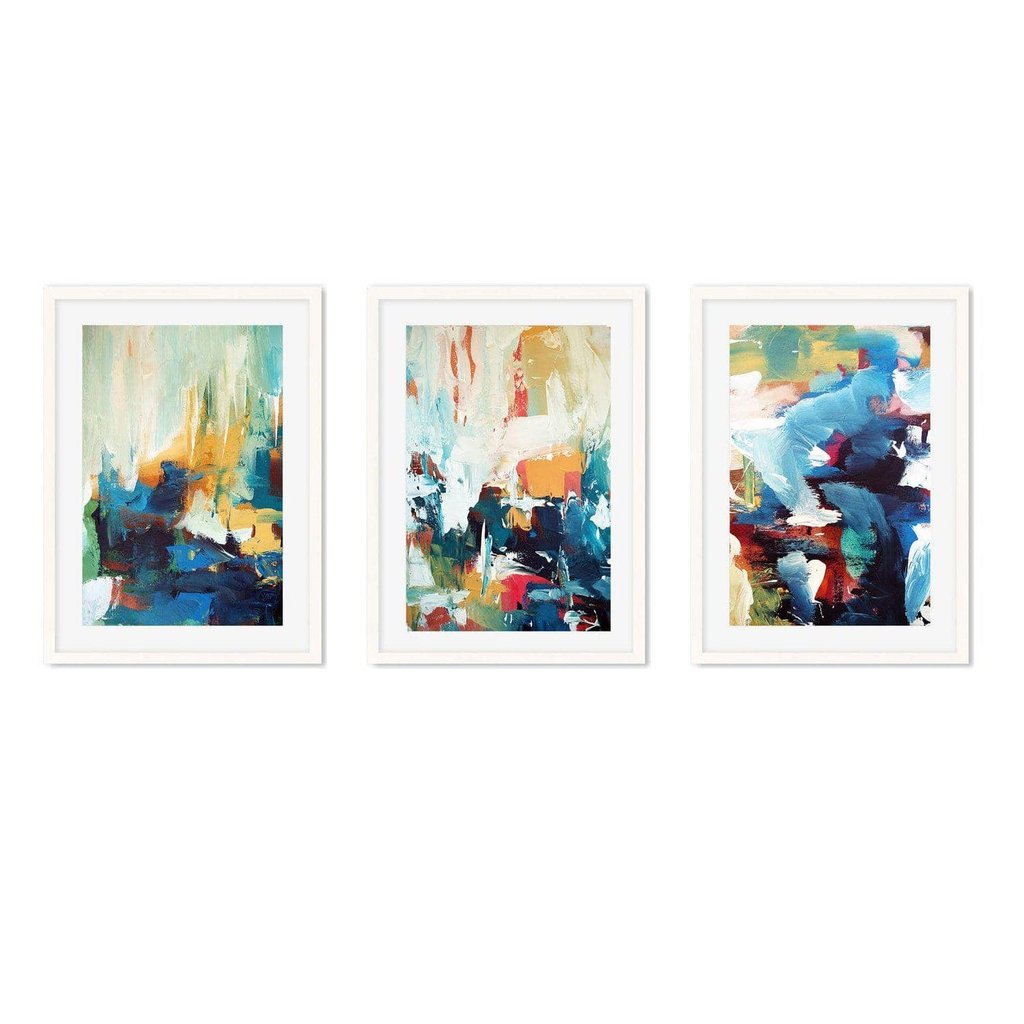 Abstract Golden Beach - Print Set Of 3