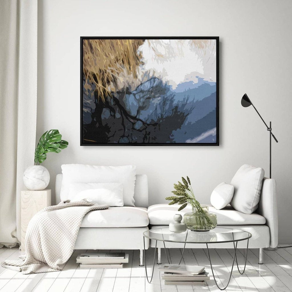 Abstract Landscape Reflection Canvas Print