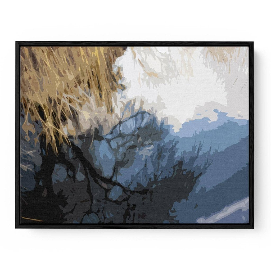 Abstract Landscape Reflection Canvas Print