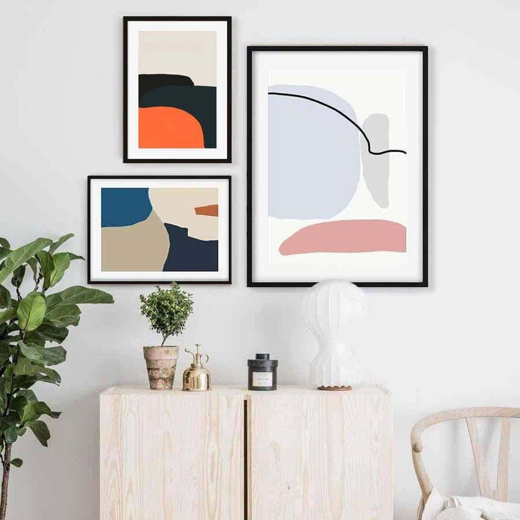 Abstract Shapes Gallery Wall Art