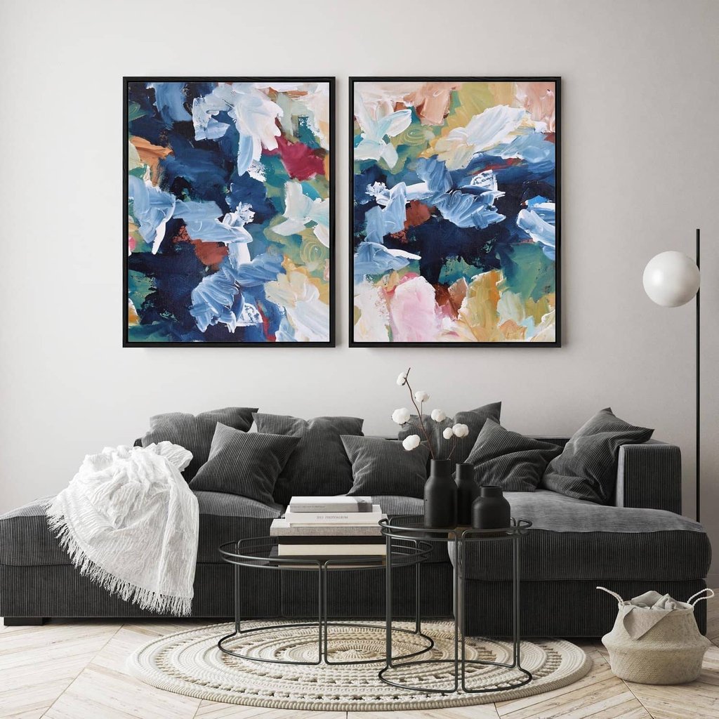 Abstract Streams Canvas Set Of 2