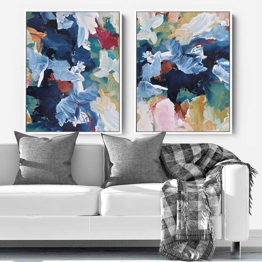 Abstract Streams Canvas Set Of 2
