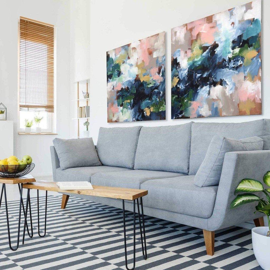 Adapting To The Unknown - Diptych Original Painting