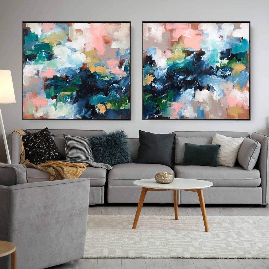 Adapting To The Unknown - Diptych Original Painting