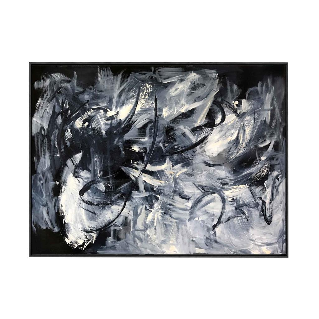 Before Midnight Original Painting Painting - Abstract House