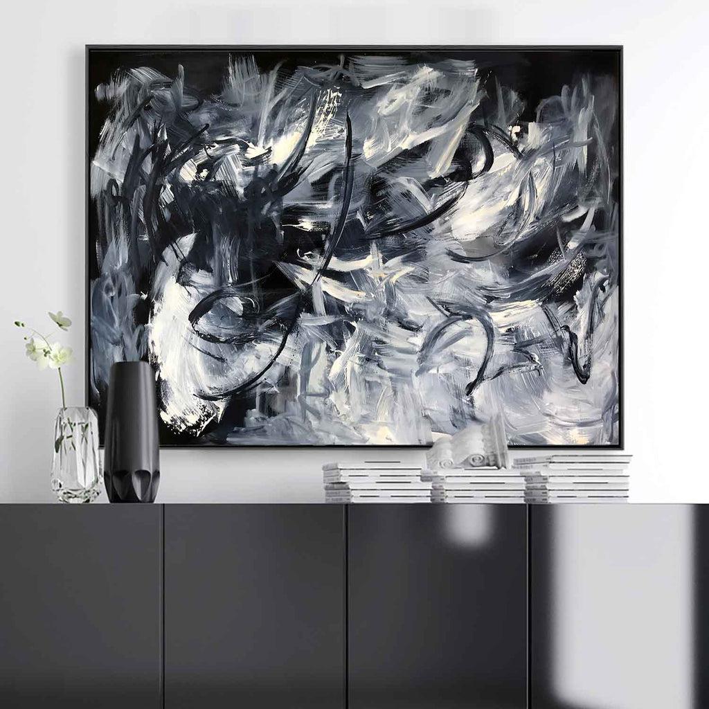 Before Midnight Original Painting Painting - Abstract House