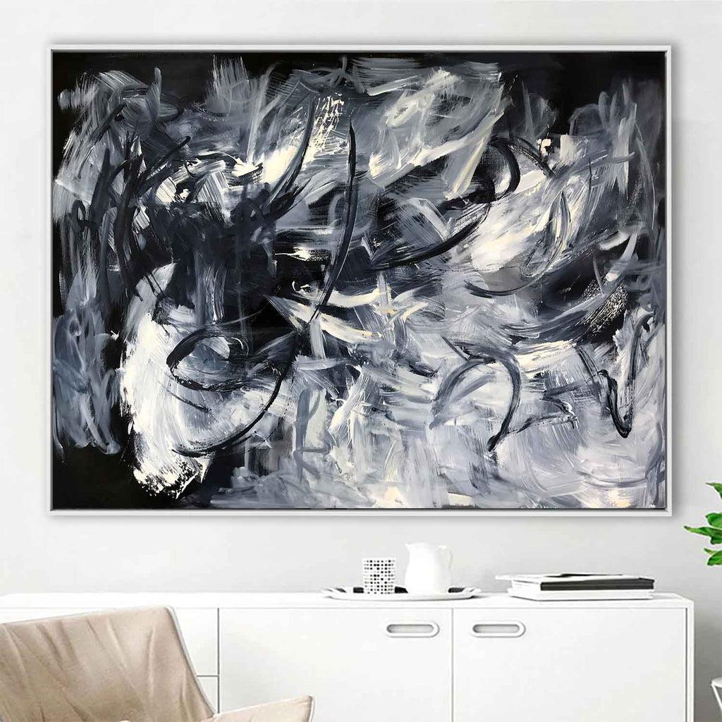 Before Midnight Original Painting Painting - Abstract House