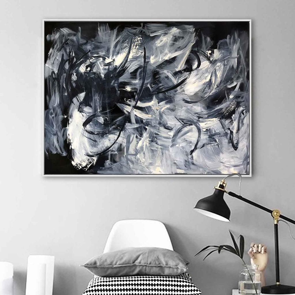 Before Midnight Original Painting Painting - Abstract House