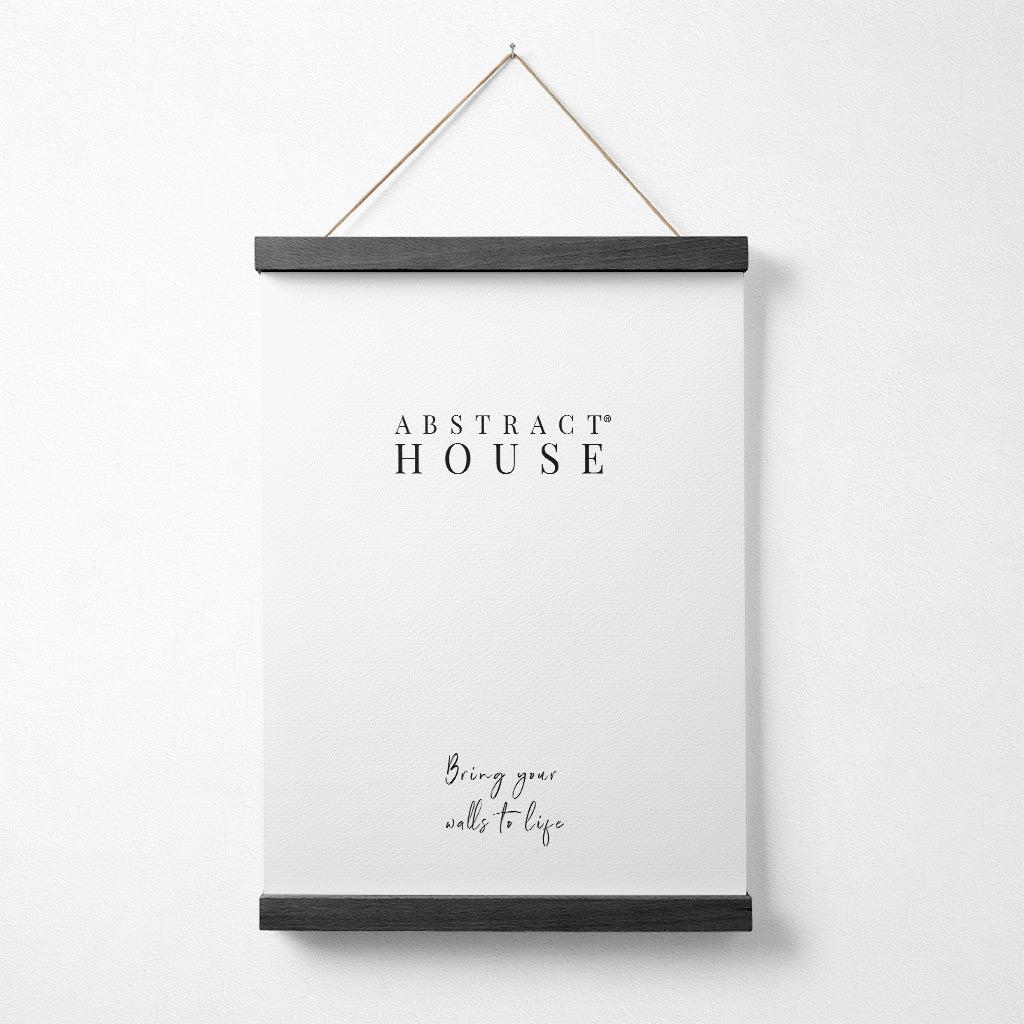 Black Poster Hanger 22cm Poster Hanger - Abstract House