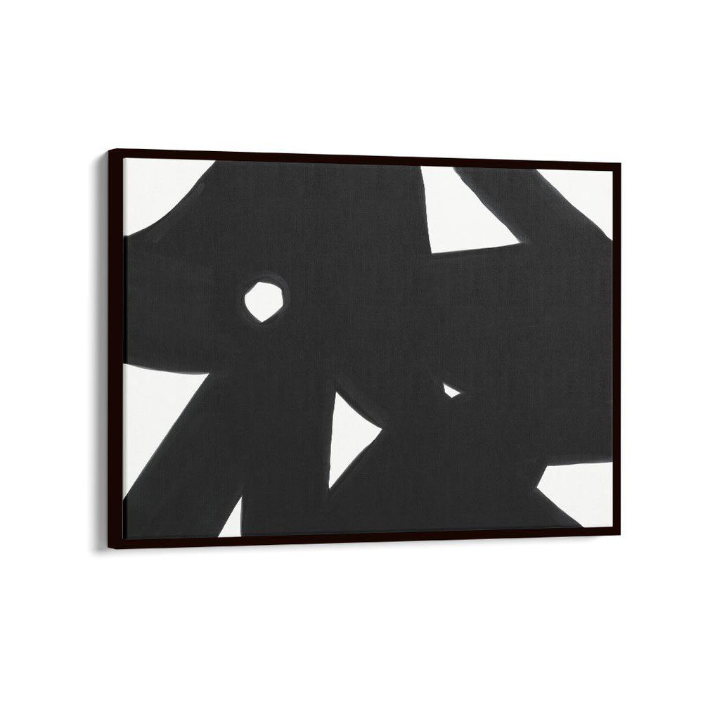 Black & White Abstract Framed Canvas