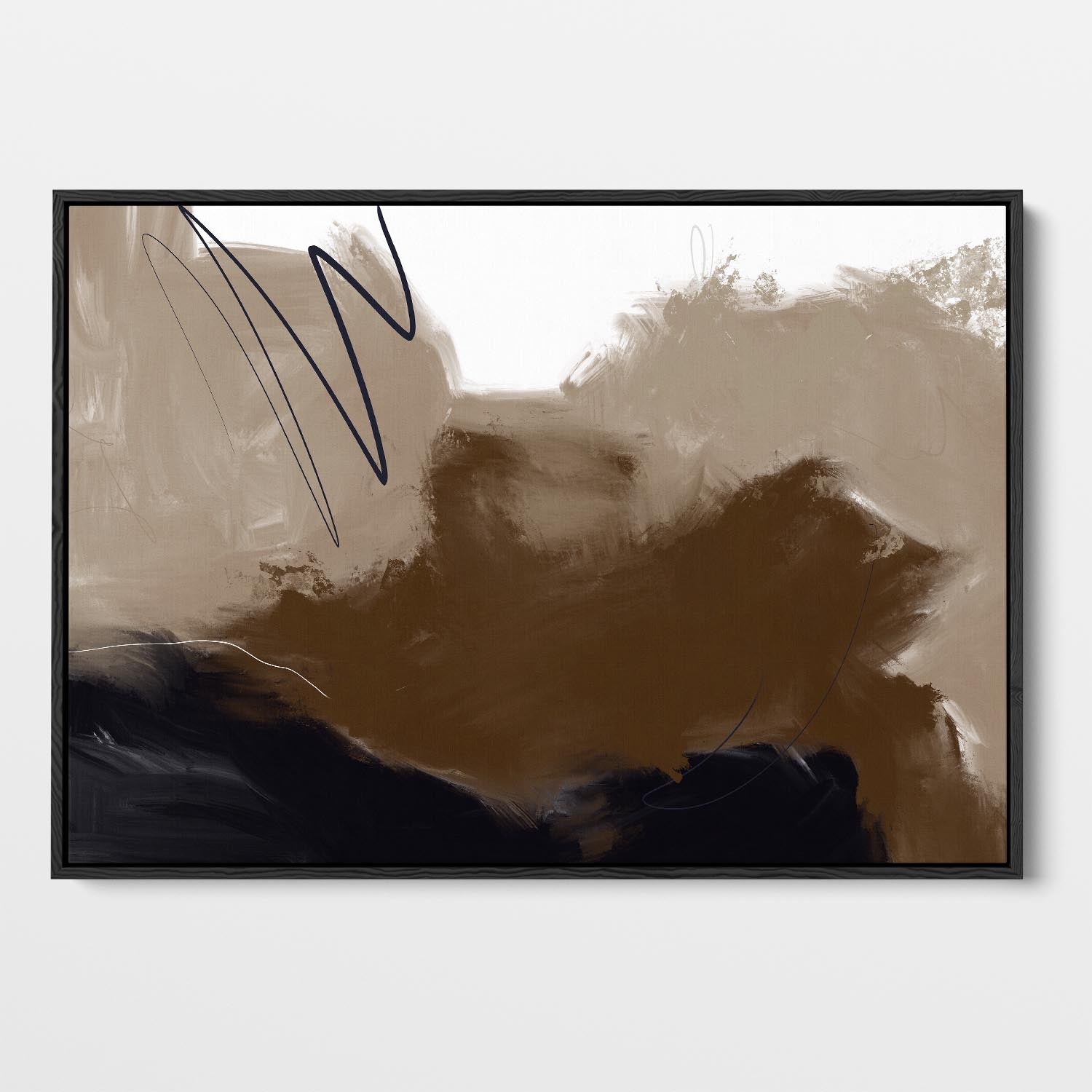 Dark Matter Framed Canvas-framed-Canvas Prints-Abstract House