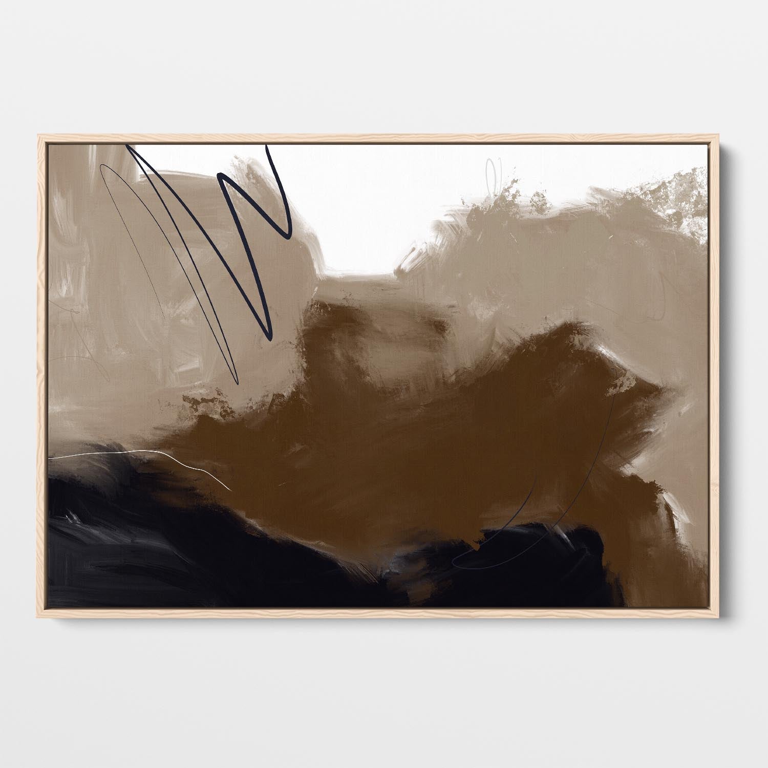 Dark Matter Framed Canvas-framed-Canvas Prints-Abstract House